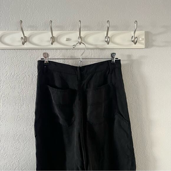 J Brand Noelle Carpenter High Rise Trouser Pants in Washed Black - Picture 5 of 8